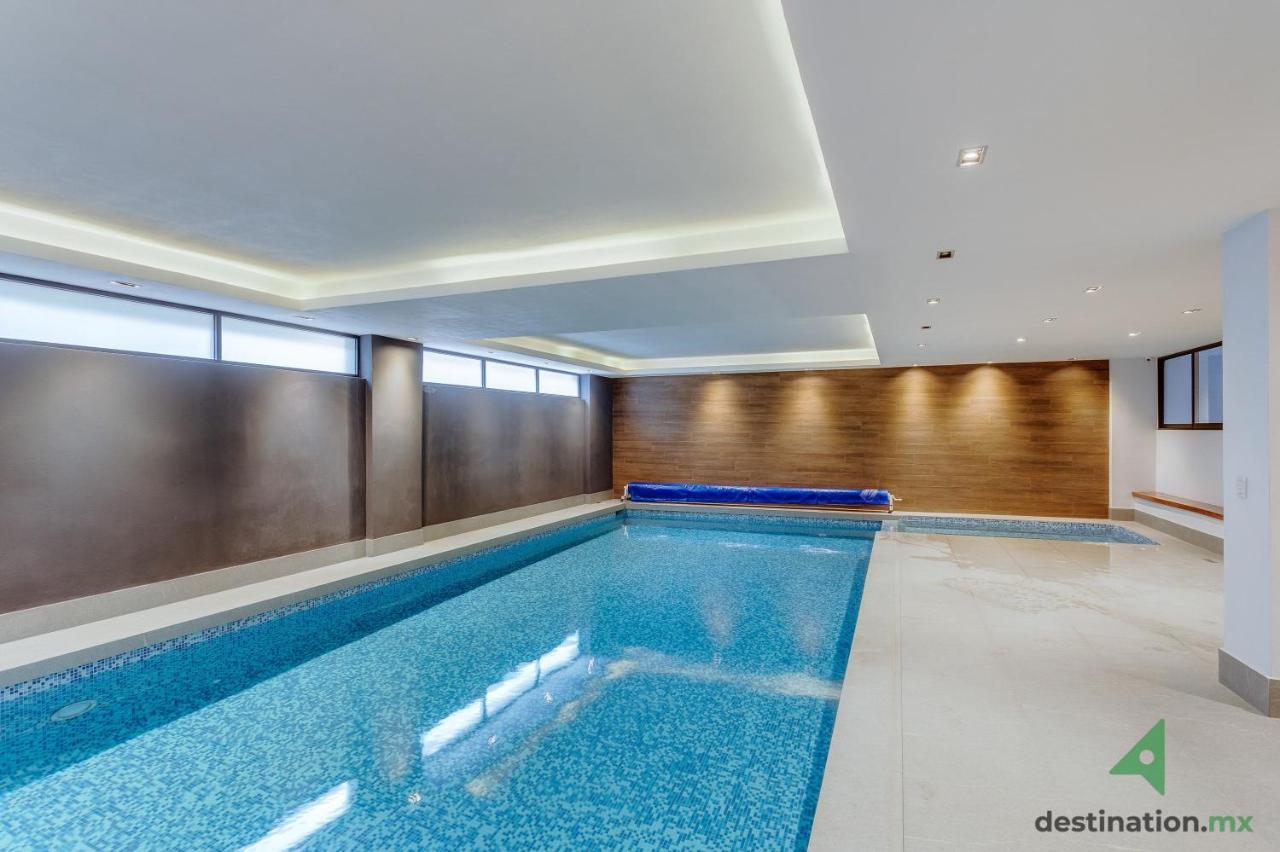 Charming Apartment With Pool, Gym, And Jacuzzi - Kansas 113 Mexiko-Stadt Exterior foto